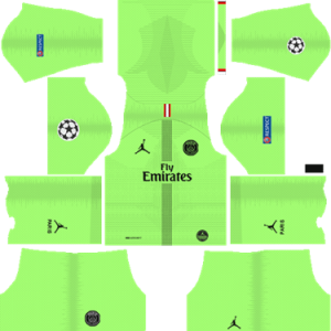 Goalkeeper Jordan X PSG Home Kit 2018/19
